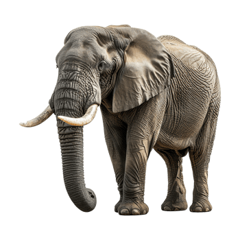 AI generated Elephant isolated on transparent background png