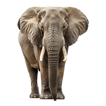 AI generated Elephant isolated on transparent background png