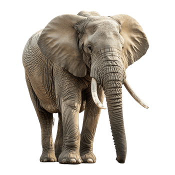 AI generated Elephant isolated on transparent background png