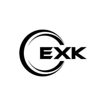 EXK Letter Logo Design, Inspiration for a Unique Identity. Modern Elegance and Creative Design. Watermark Your Success with the Striking this Logo. vector