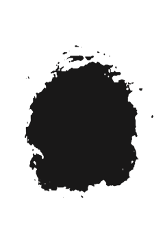 black staine brush, grunge banner, hand drawn splash. Grunge badge brush, hand drawn black png