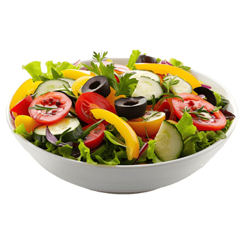 AI generated 3D Rendering of a Salad in a Bowl on Transparent Background - Ai Generated png