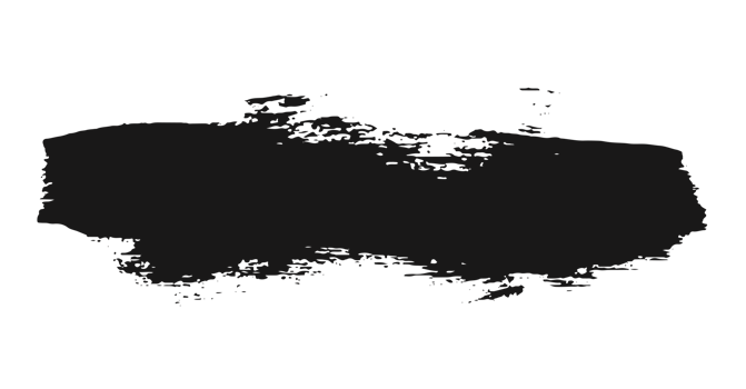 black staine brush, grunge banner, hand drawn splash. Grunge badge brush, hand drawn black png