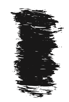 black staine brush, grunge banner, hand drawn splash. Grunge badge brush, hand drawn black png