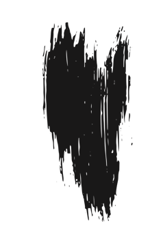 black staine brush, grunge banner, hand drawn splash. Grunge badge brush, hand drawn black png