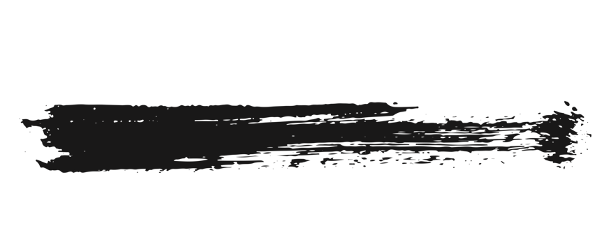 black staine brush, grunge banner, hand drawn splash. Grunge badge brush, hand drawn black png