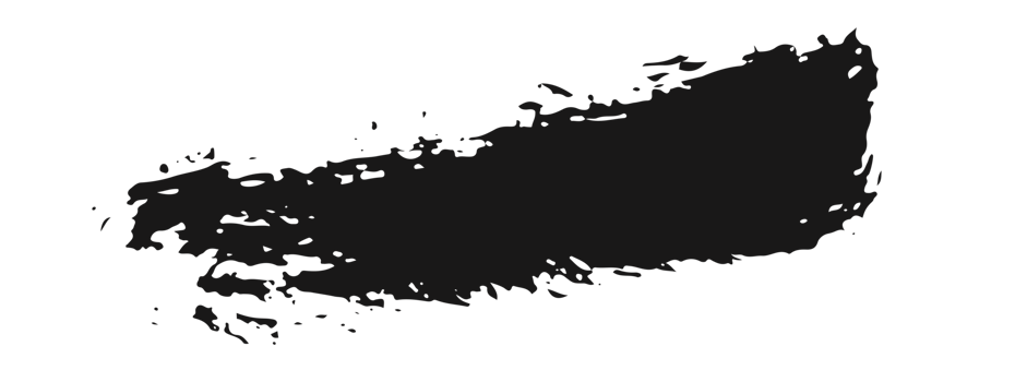 black staine brush, grunge banner, hand drawn splash. Grunge badge brush, hand drawn black png