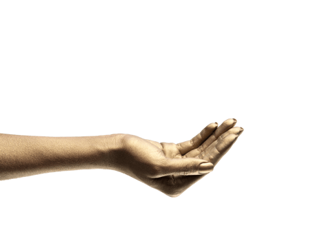 female hands on cutout background png