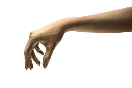 female hands on cutout background png