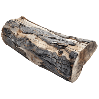 AI generated 3D Rendering of a Large Wood Piece of a Tree on Transparent Background - Ai Generated png