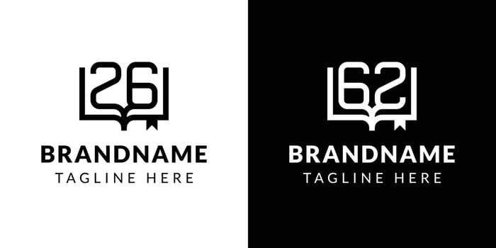 Letters GZ and ZG Book Logo, suitable for business related to book with GZ or ZG initials vector