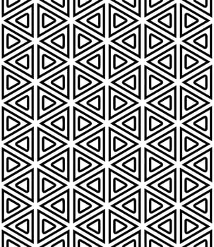 Black and white seamless abstract pattern. Background and backdrop. Grayscale ornamental design. vector