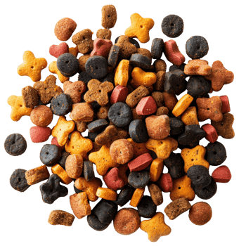 AI generated Assorted colorful dog treats for training and reward on transparent background - stock png. png