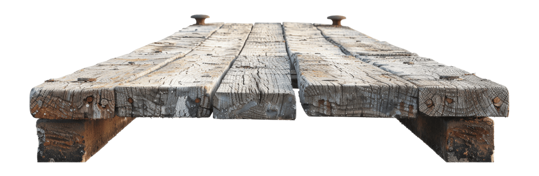 AI generated Wooden pier on transparent background - stock png. png