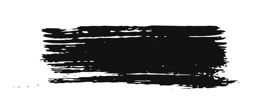 black staine brush, grunge banner, hand drawn splash. Grunge badge brush, hand drawn black png