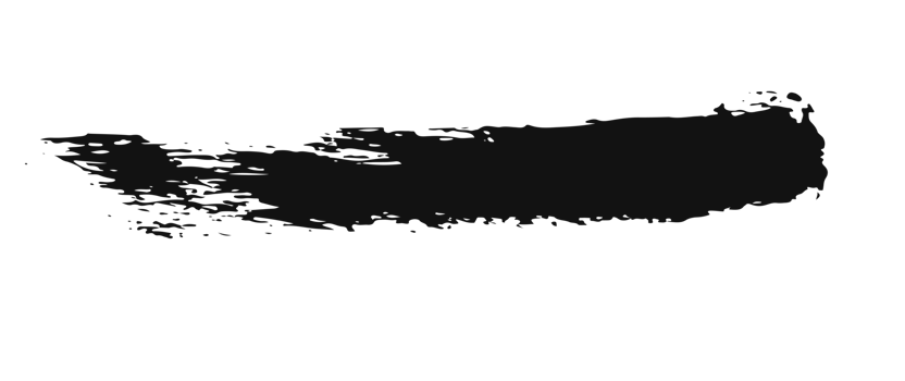 black staine brush, grunge banner, hand drawn splash. Grunge badge brush, hand drawn black png