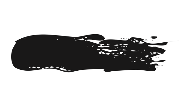 black staine brush, grunge banner, hand drawn splash. Grunge badge brush, hand drawn black png