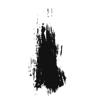 black staine brush, grunge banner, hand drawn splash. Grunge badge brush, hand drawn black png