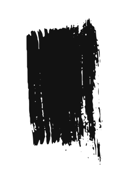 black staine brush, grunge banner, hand drawn splash. Grunge badge brush, hand drawn black png