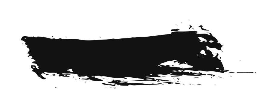 black staine brush, grunge banner, hand drawn splash. Grunge badge brush, hand drawn black png