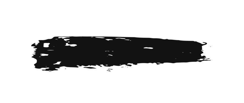 black staine brush, grunge banner, hand drawn splash. Grunge badge brush, hand drawn black png