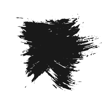 black staine brush, grunge banner, hand drawn splash. Grunge badge brush, hand drawn black png