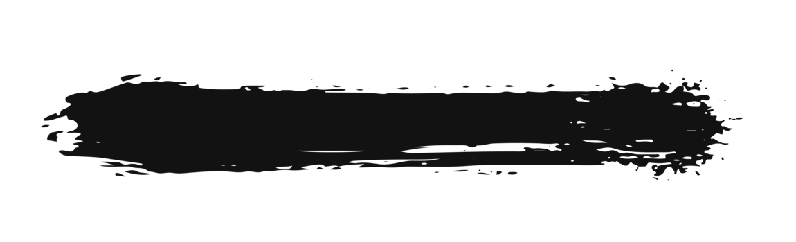 black staine brush, grunge banner, hand drawn splash. Grunge badge brush, hand drawn black png