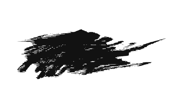 black staine brush, grunge banner, hand drawn splash. Grunge badge brush, hand drawn black png