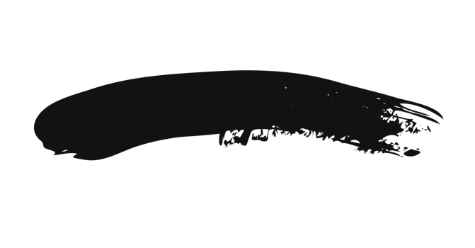 black staine brush, grunge banner, hand drawn splash. Grunge badge brush, hand drawn black png