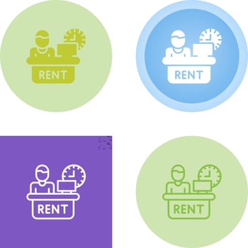 Rental Service Vector Icon