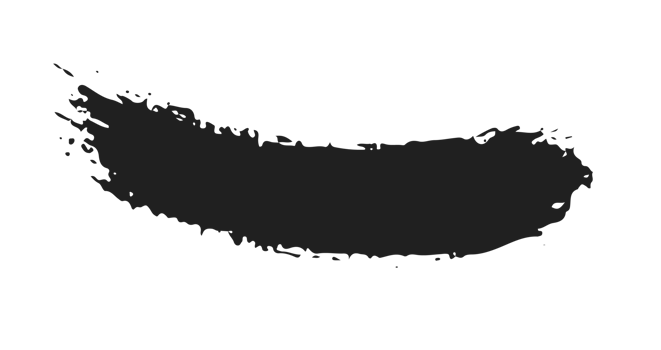 black staine brush, grunge banner, hand drawn splash. Grunge badge brush, hand drawn black png