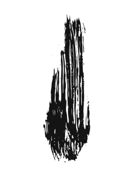 black staine brush, grunge banner, hand drawn splash. Grunge badge brush, hand drawn black png