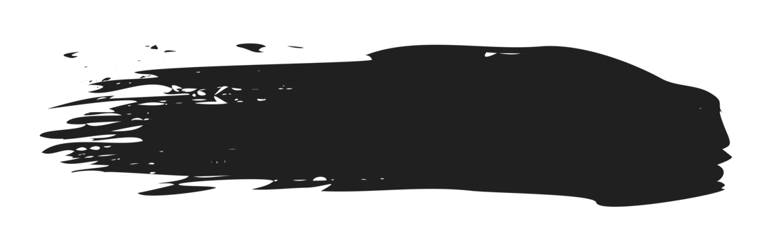 black staine brush, grunge banner, hand drawn splash. Grunge badge brush, hand drawn black png