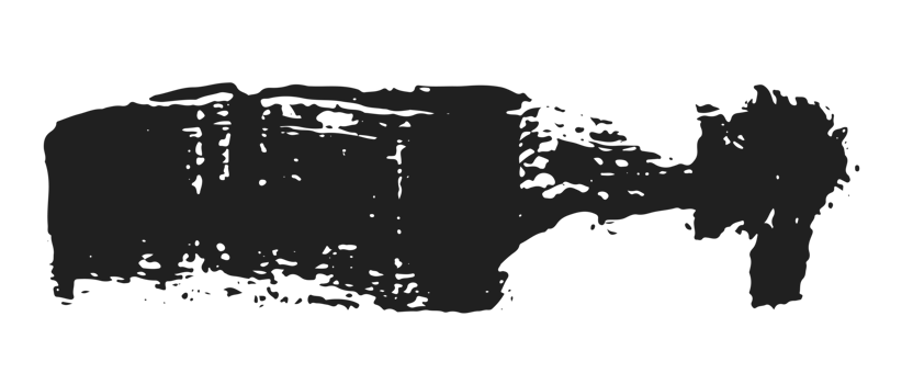 black staine brush, grunge banner, hand drawn splash. Grunge badge brush, hand drawn black png