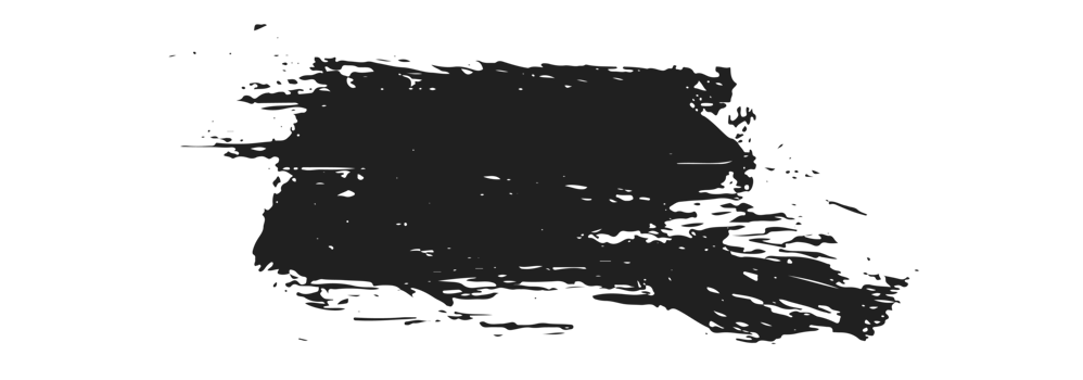 black staine brush, grunge banner, hand drawn splash. Grunge badge brush, hand drawn black png