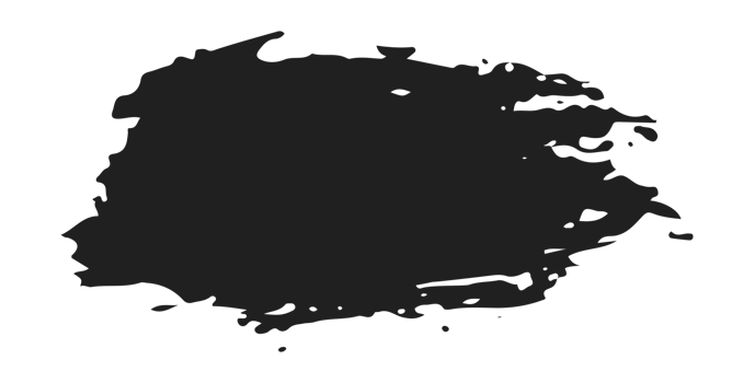 black staine brush, grunge banner, hand drawn splash. Grunge badge brush, hand drawn black png