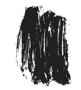 black staine brush, grunge banner, hand drawn splash. Grunge badge brush, hand drawn black png