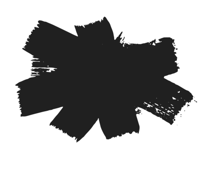 black staine brush, grunge banner, hand drawn splash. Grunge badge brush, hand drawn black png