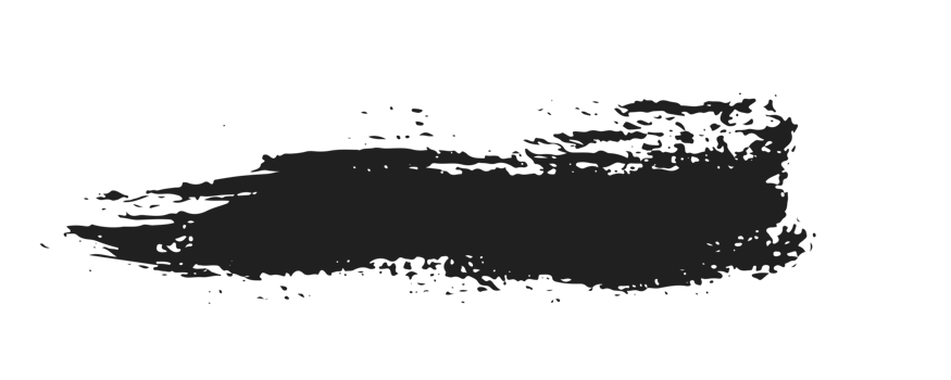 black staine brush, grunge banner, hand drawn splash. Grunge badge brush, hand drawn black png