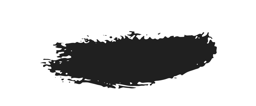black staine brush, grunge banner, hand drawn splash. Grunge badge brush, hand drawn black png