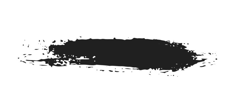 black staine brush, grunge banner, hand drawn splash. Grunge badge brush, hand drawn black png