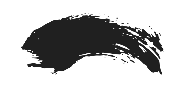 black staine brush, grunge banner, hand drawn splash. Grunge badge brush, hand drawn black png