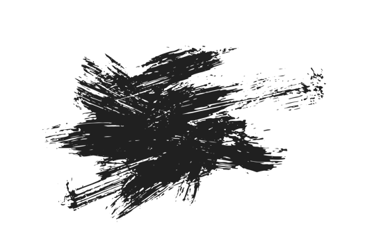 black staine brush, grunge banner, hand drawn splash. Grunge badge brush, hand drawn black png