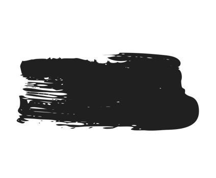black staine brush, grunge banner, hand drawn splash. Grunge badge brush, hand drawn black png