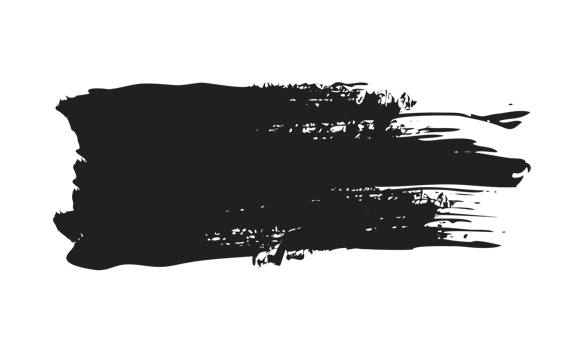 black staine brush, grunge banner, hand drawn splash. Grunge badge brush, hand drawn black png