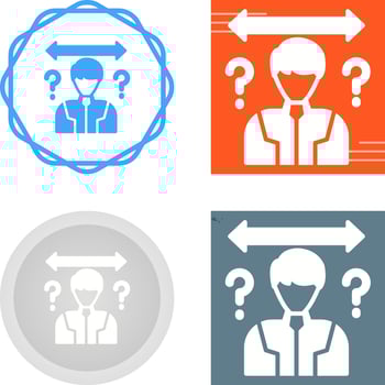 Uncertainty Vector Icon