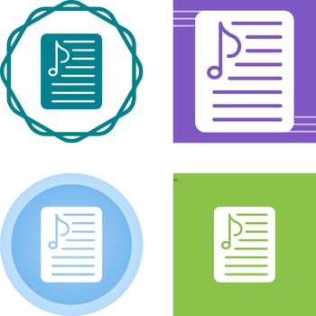 Music Playlist Vector Icon