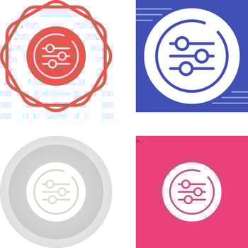 Equalizer Circle Vector Icon