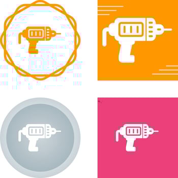 Electric Drill Vector Icon