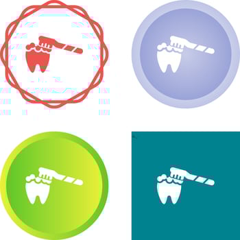 Brushing Teeth Vector Icon